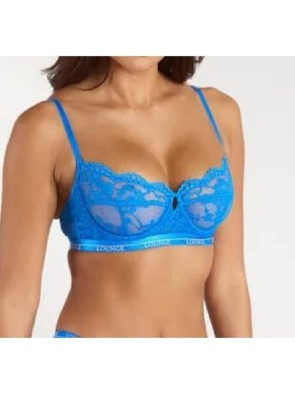 Lounge Blossoml Balcony Bra Women Size 32DD NWT Underwire Cobalt Blue